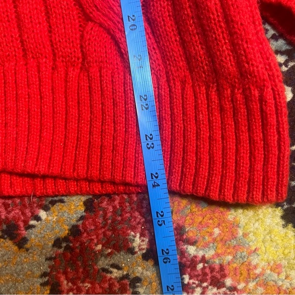 Women's Time and Tru High-Neck Sweater Red L 12-14 - Picture 5 of 5